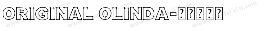 Original Olinda字体转换